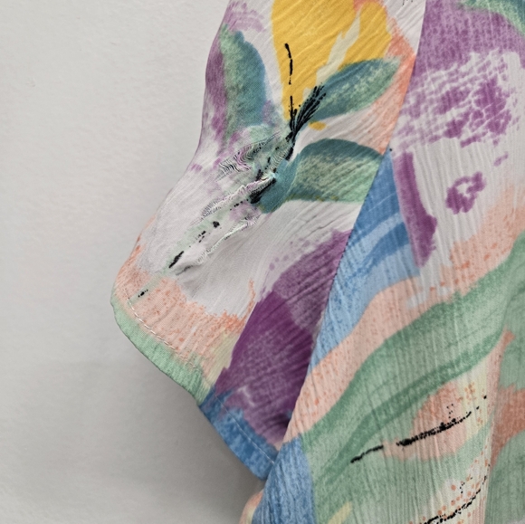 Vintage Womens Button Up Blouse Camp Shirt - Picture 5 of 6